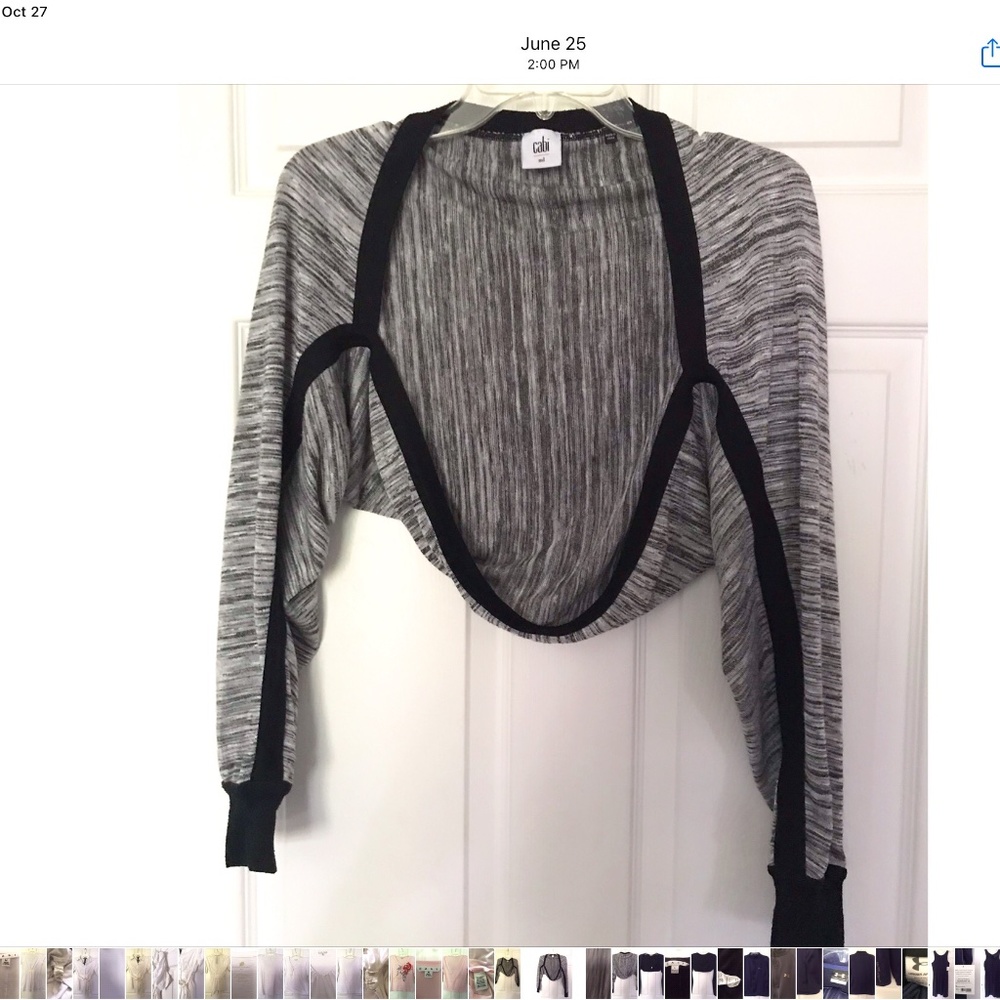 Cabi Horizontal Shrug - Ballet Sweater